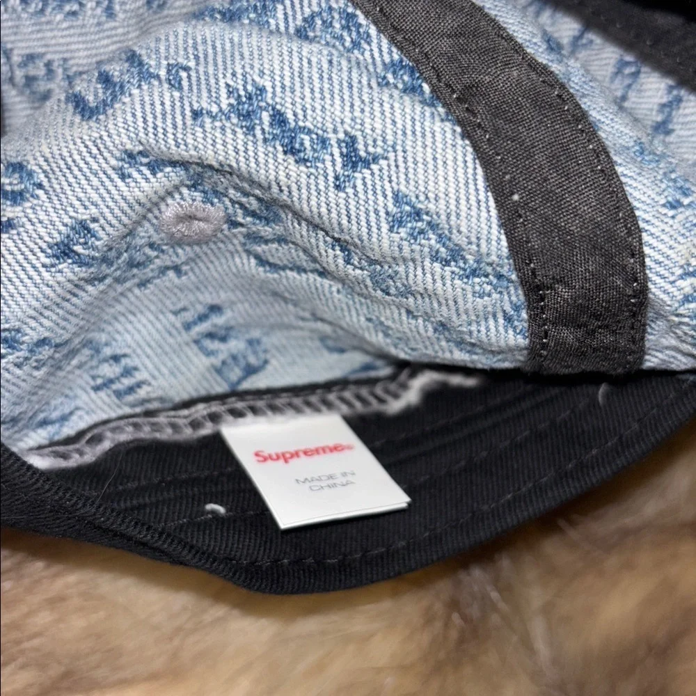 Supreme cotton Cap Navy RARE Hat 5 Panel - Picture 7 of 7